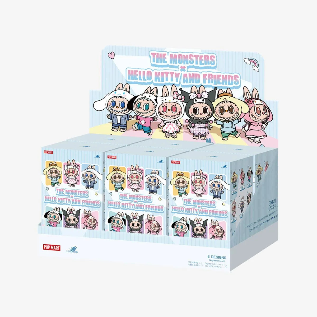 **Shipping in two weeks**THE MONSTERS × Hello Kitty and Friends Series-Vinyl Plush Pendant Blind Box(Exclude from discounts) - Tiny Boxes