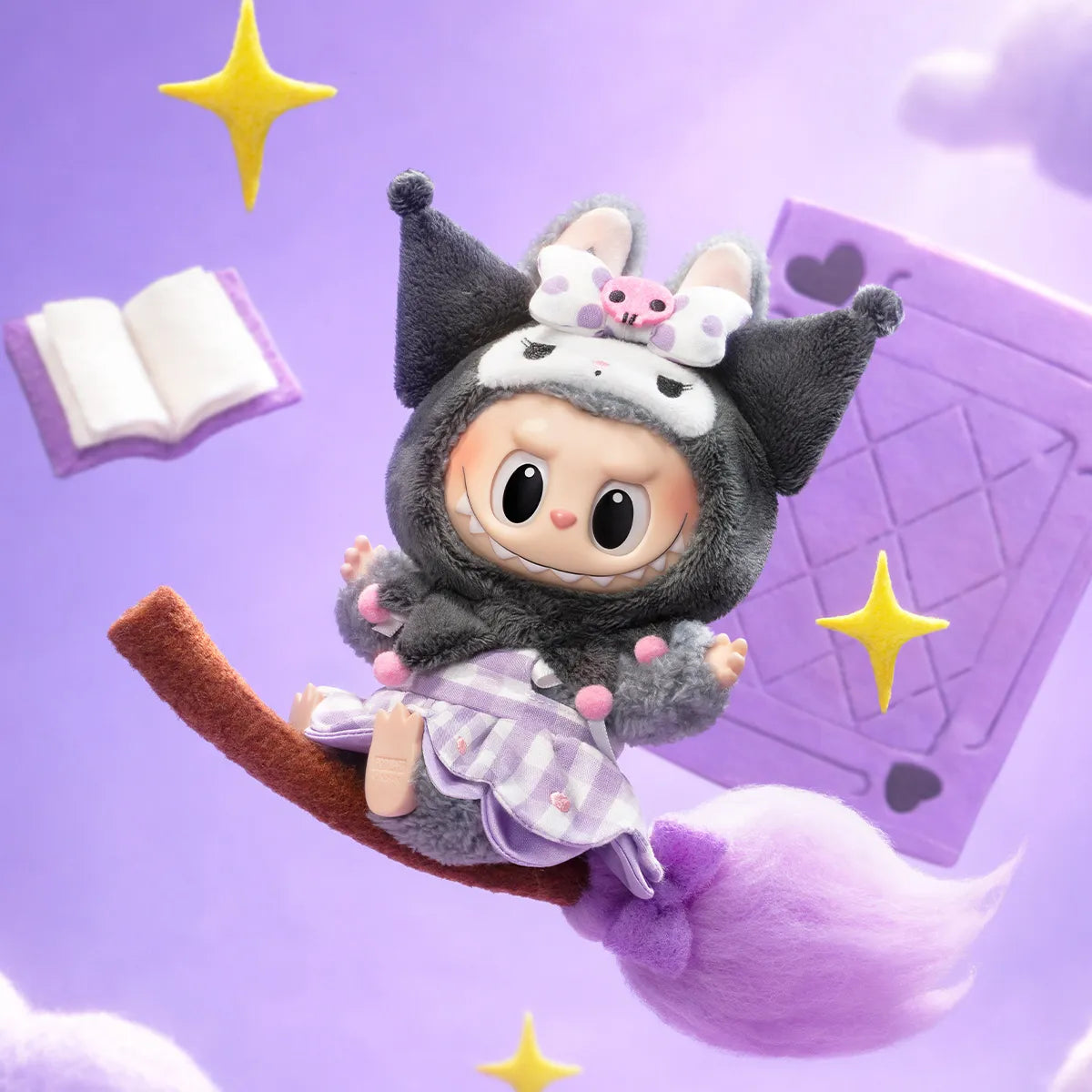 **Shipping in two weeks**THE MONSTERS × Hello Kitty and Friends Series-Vinyl Plush Pendant Blind Box(Exclude from discounts) - Tiny Boxes