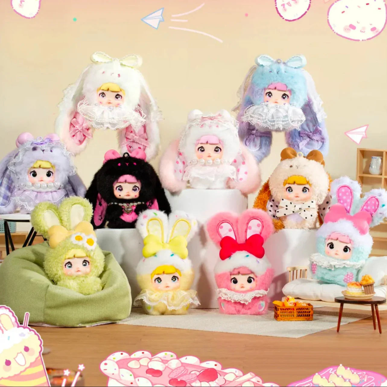 Nommi Sweetheart Bunny Series Plush Blind Box