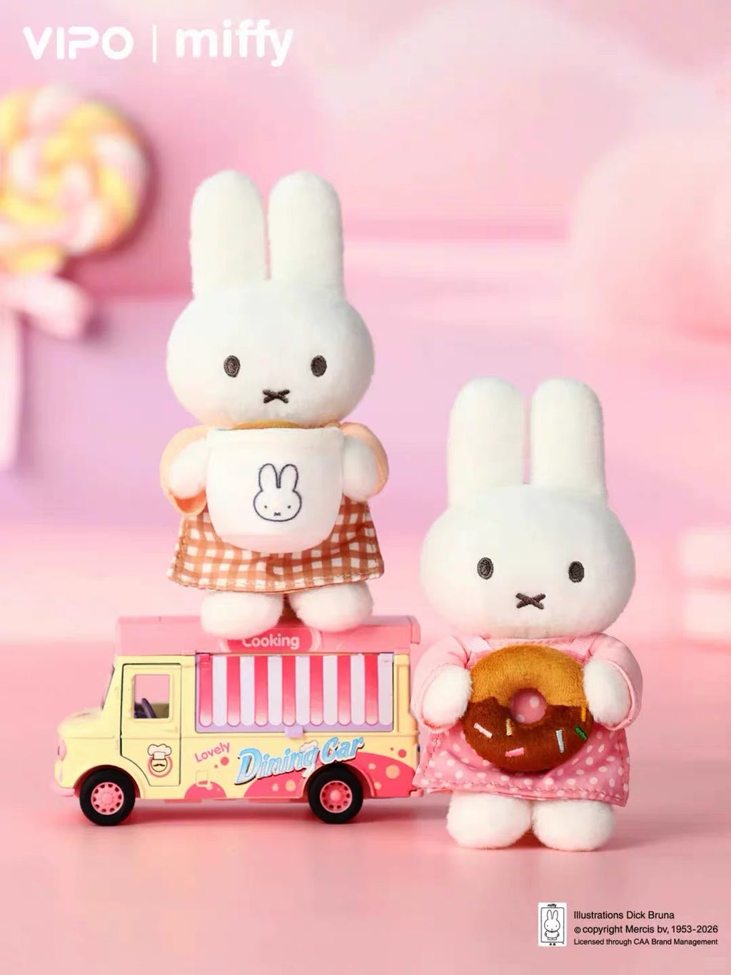 ***Shipping in 7-10 days***Miffy Bakery Series Plush Pendant Blind Box - Tiny Boxes