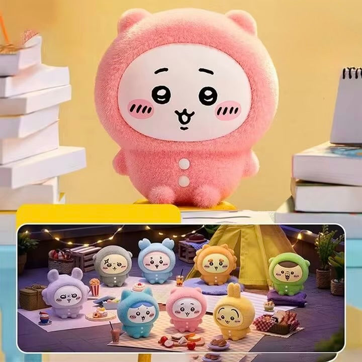 Miniso x Chiikawa Pajama Party Sitting-In-A-Row Series Figure Blind Box