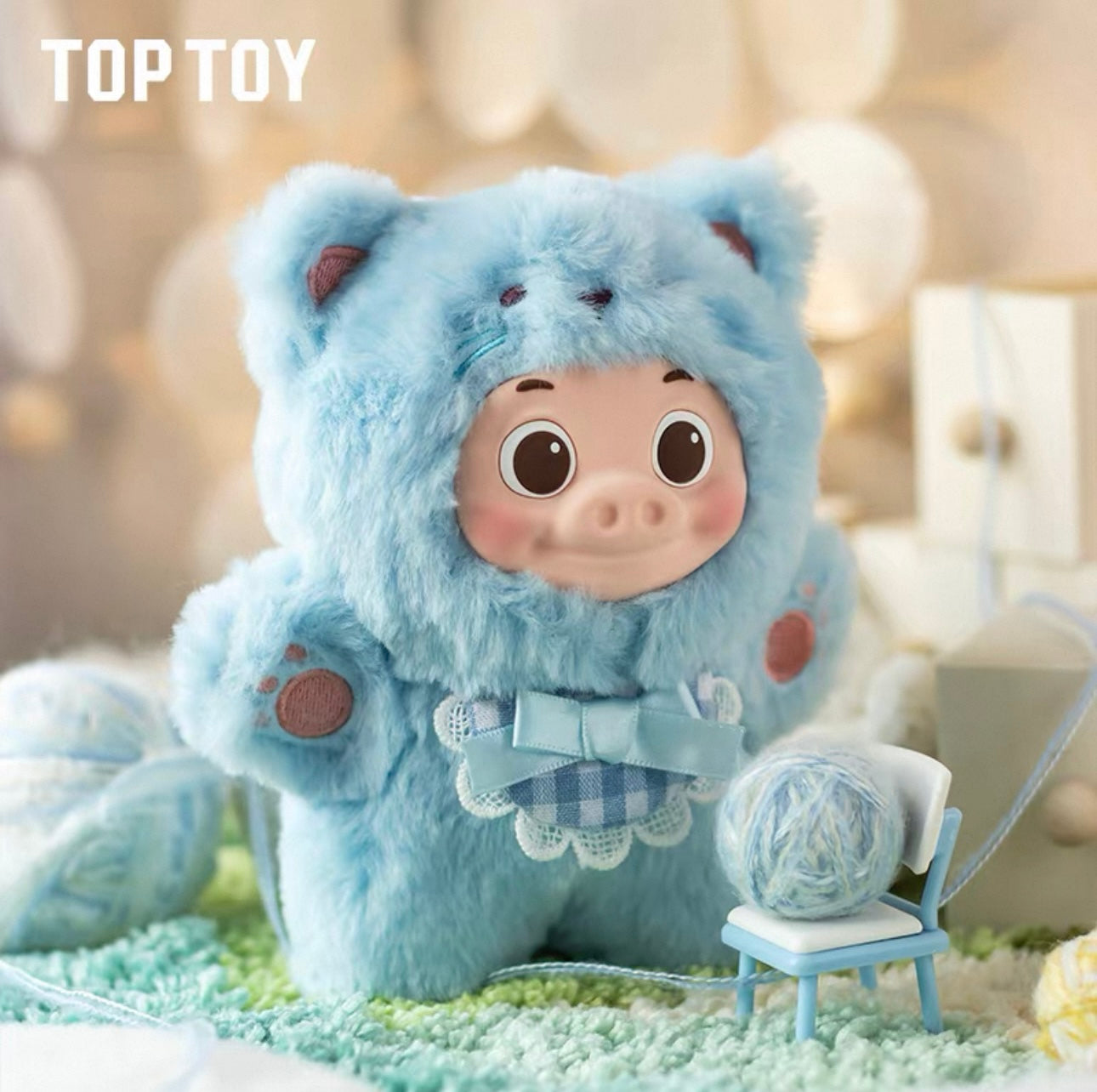 GG Bond Characters Piggy Meow Plush Doll Blind Box