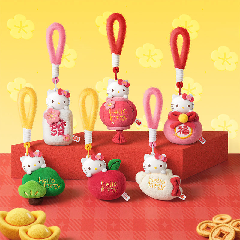 Kitty Spring Collection Hello Kitty Spring Festival Series Aromatherapy Plush Keychain Blind B ...