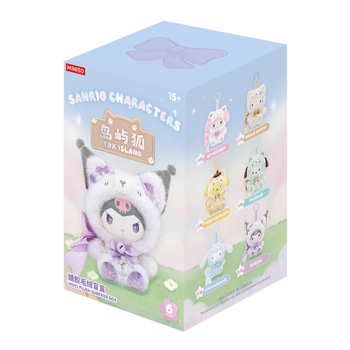 Christmas Gift  MINISO × Sanrio “Fox Island” Plush Blind Box