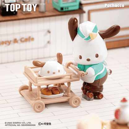 TOPTOY Sanrio Pochacco Roller Skating Restaurant Series Blind Boxes