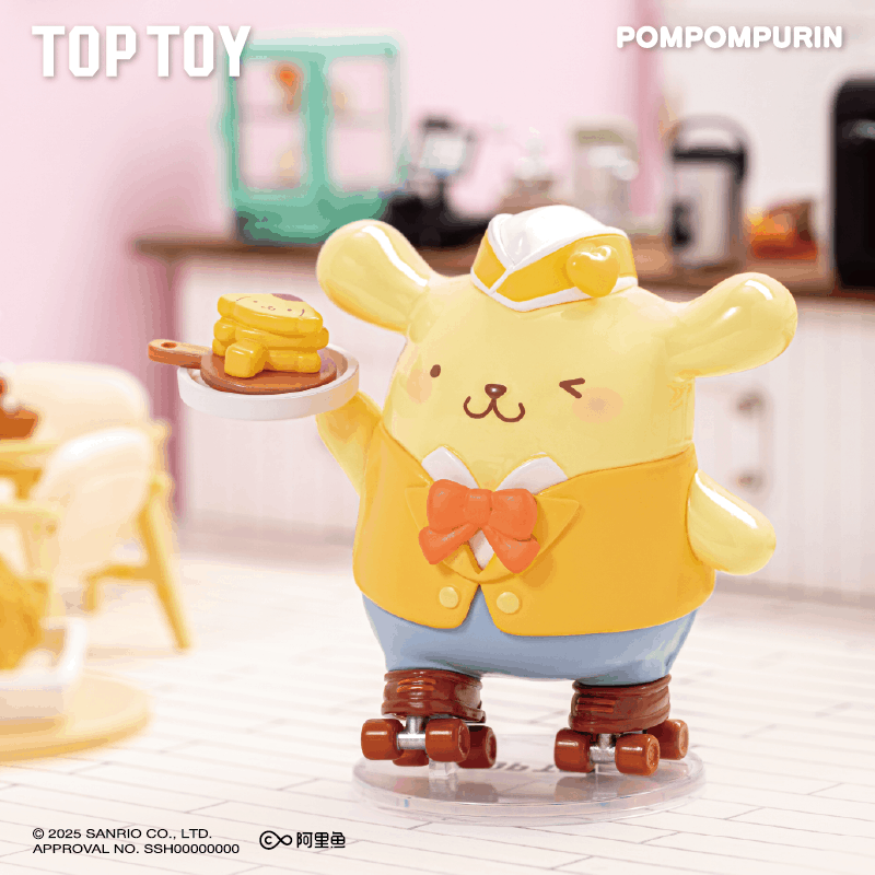 TOPTOY Sanrio POMPOMPURIN Roller Skating Restaurant Series Blind Boxes