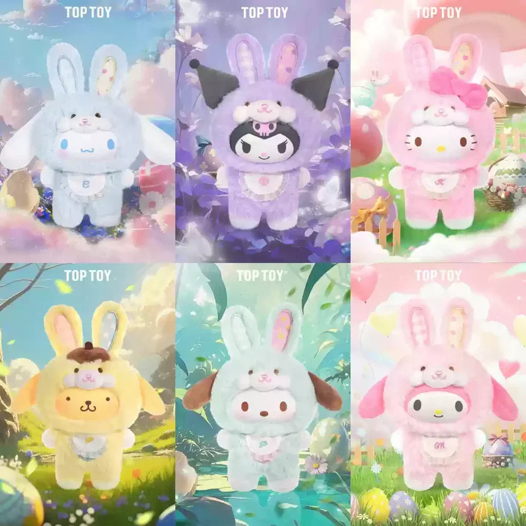 TOP TOY Elf Bunny Baby Vinyl Plush Keychains Gift Blind Box