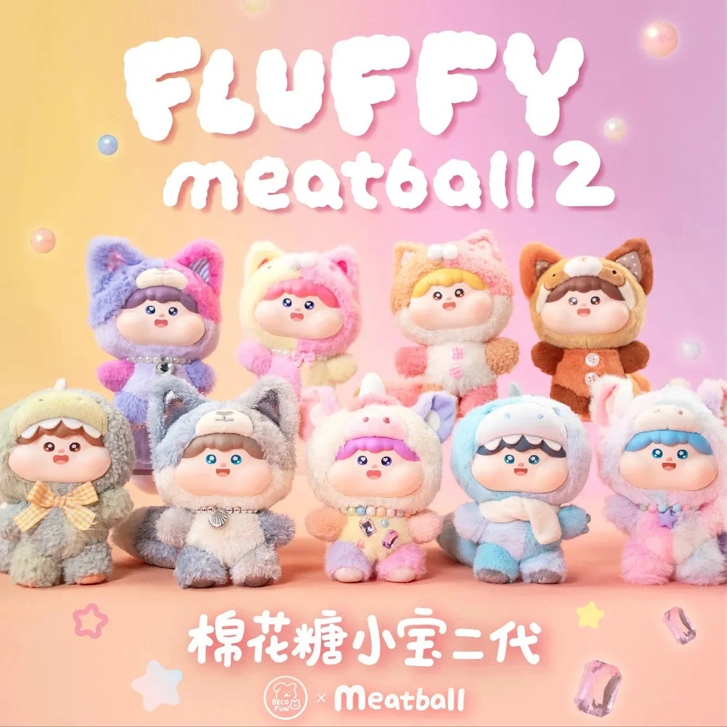 Fluffy Meatball Series V2 Plush Blind Box - Tiny Boxes