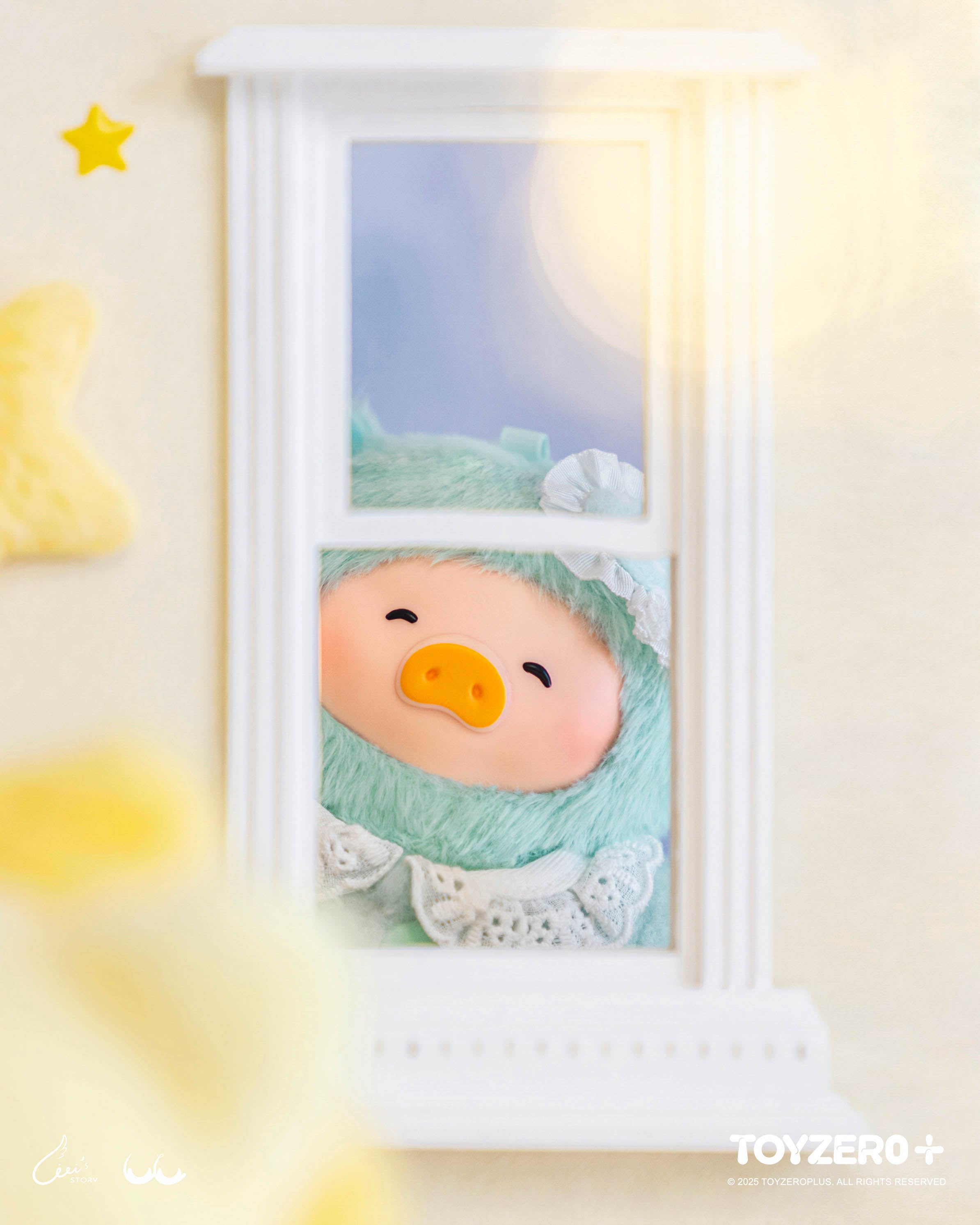 Lulu the Piggy - LuLu’s Dreaming Wonderland Series PVC Plush Keychain Blindbox