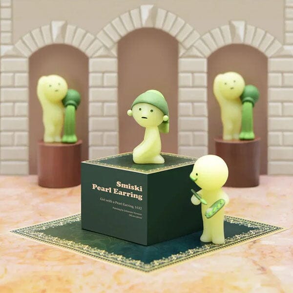Smiski Museum Series Collectible Glow in the Dark Figurine Blind Box (1pc) Simple Smiski 
