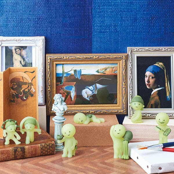 Smiski Museum Series Collectible Glow in the Dark Figurine Blind Box (1pc) Simple Smiski 