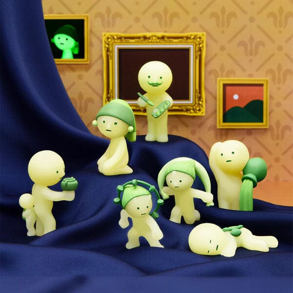 Smiski Museum Series Collectible Glow in the Dark Figurine Blind Box (1pc) Simple Smiski 