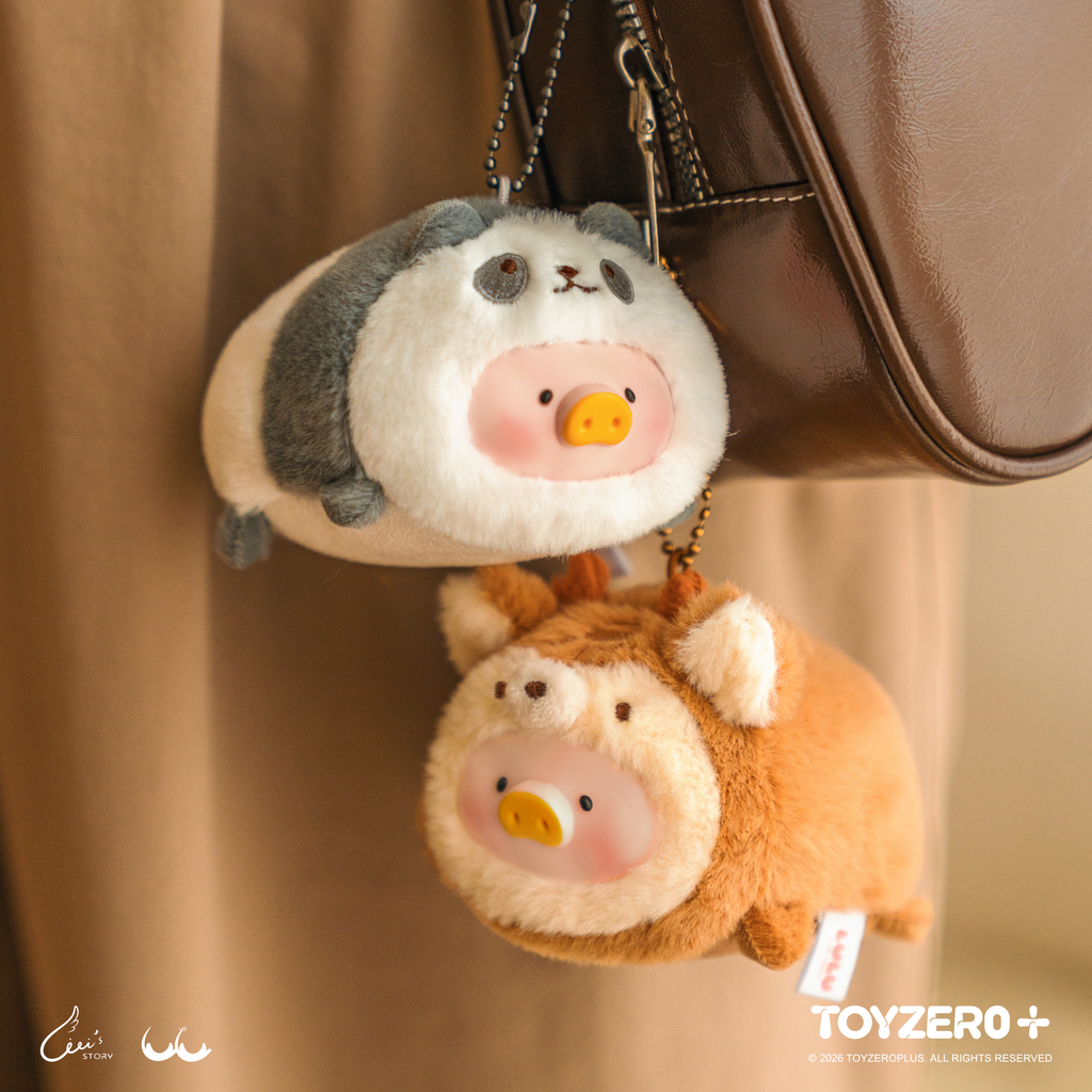 LuLu the Piggy Animal Party Vol. 2 Stick Together PVC Face Plush Keychain Blind Box - Tiny Boxes