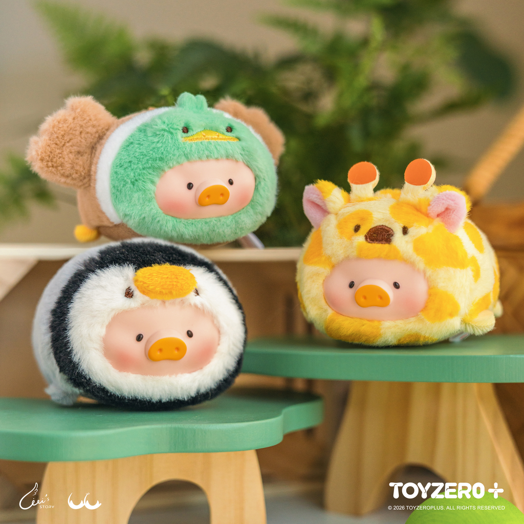 LuLu the Piggy Animal Party Vol. 2 Stick Together PVC Face Plush Keychain Blind Box - Tiny Boxes