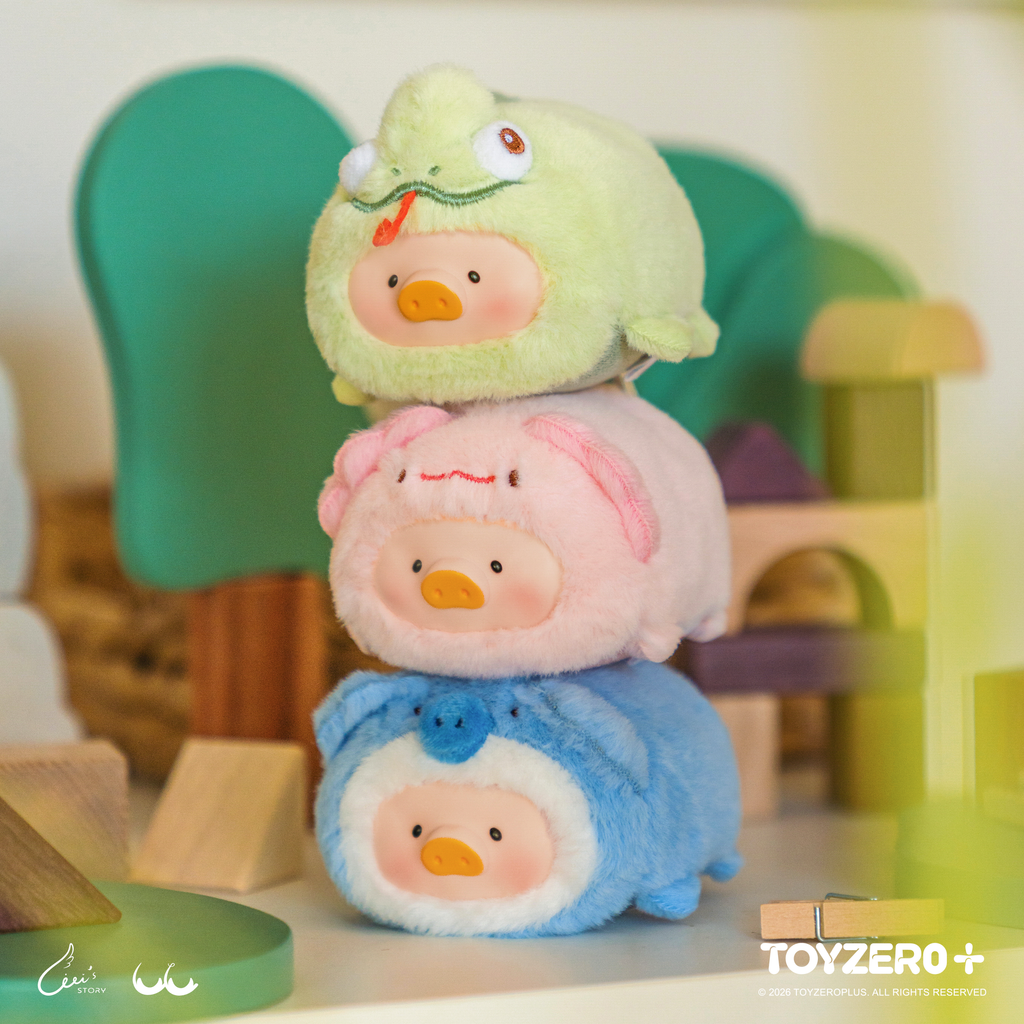 LuLu the Piggy Animal Party Vol. 2 Stick Together PVC Face Plush Keychain Blind Box - Tiny Boxes