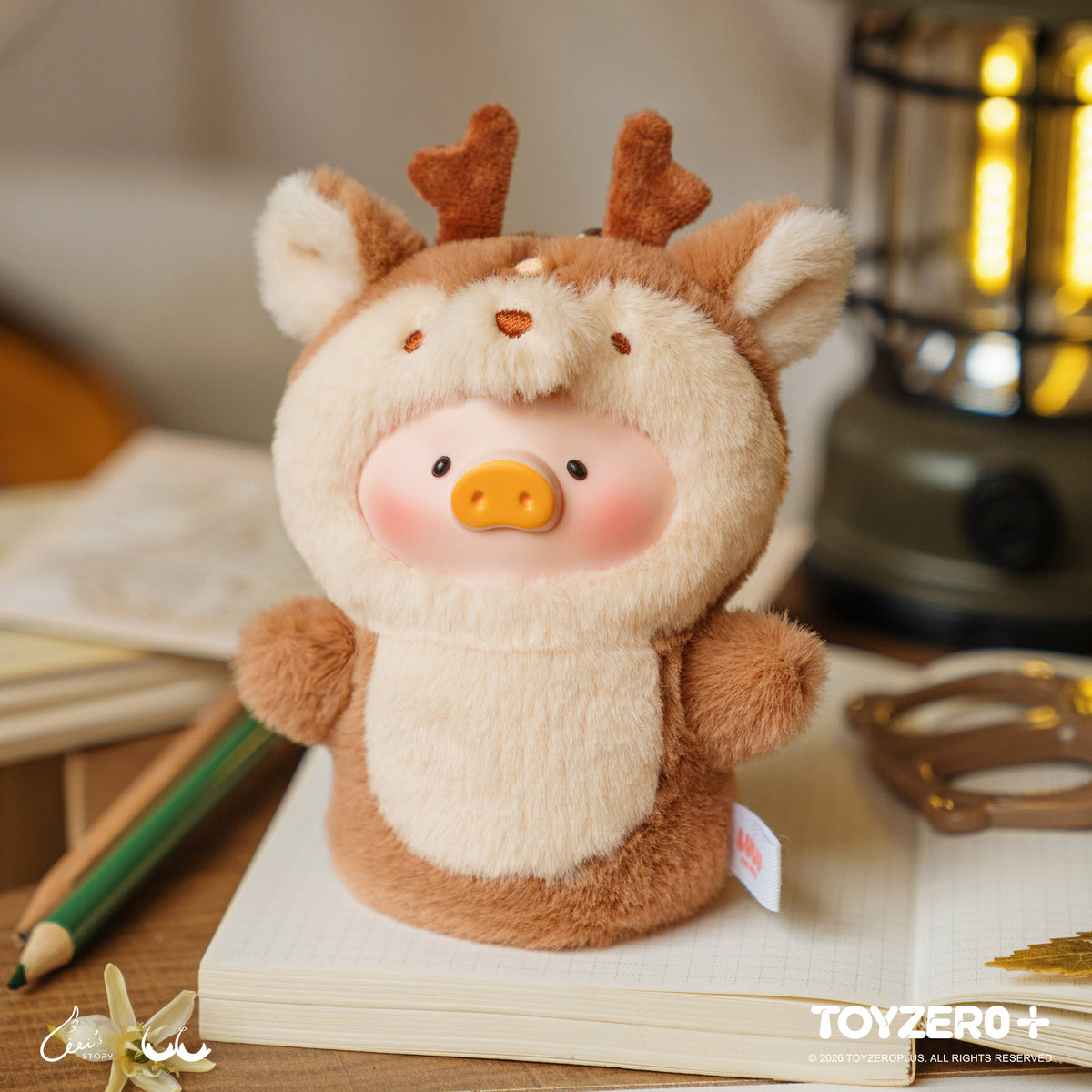 LuLu the Piggy Animal Party Vol. 2 Cutest Butler PVC Face Plush Key Cover Keychain Blind Box - Tiny Boxes
